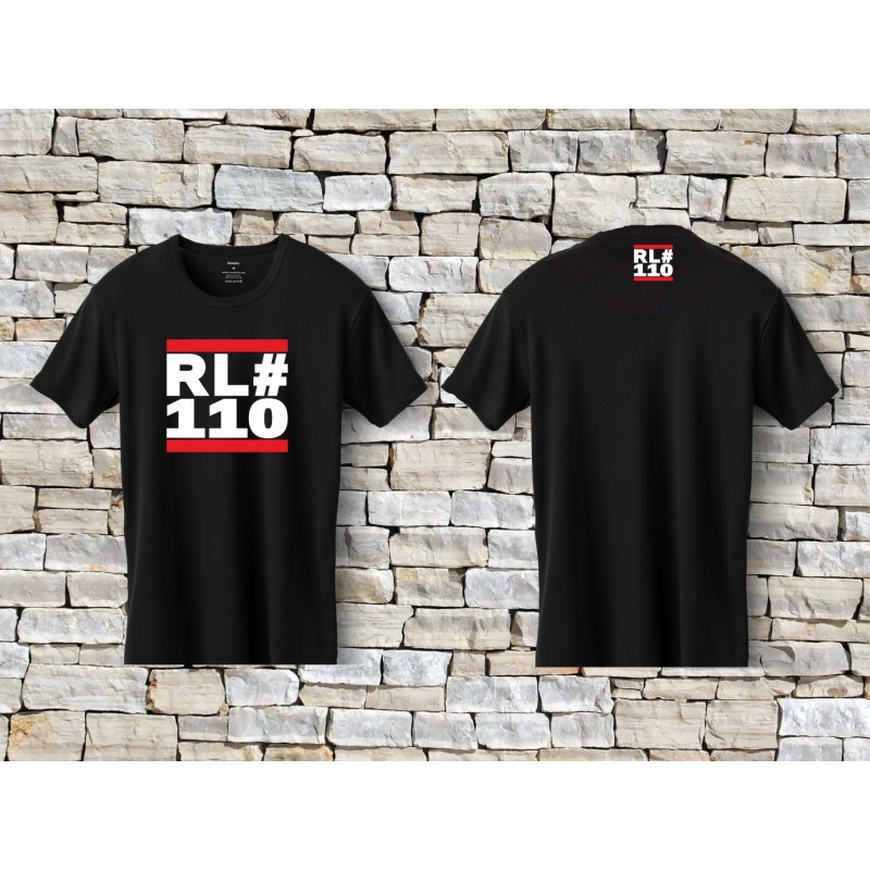110 T-Shirt Herren schwarz-rot